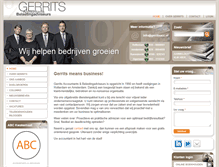 Tablet Screenshot of gerritsacc.nl